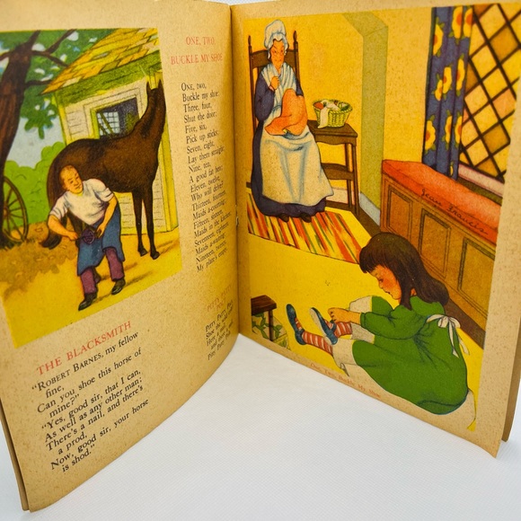 Tom, Tom The Piper’s Son And Other Mother Goose Rhymes Vintage 1943 Kids Book - Picture 4 of 7